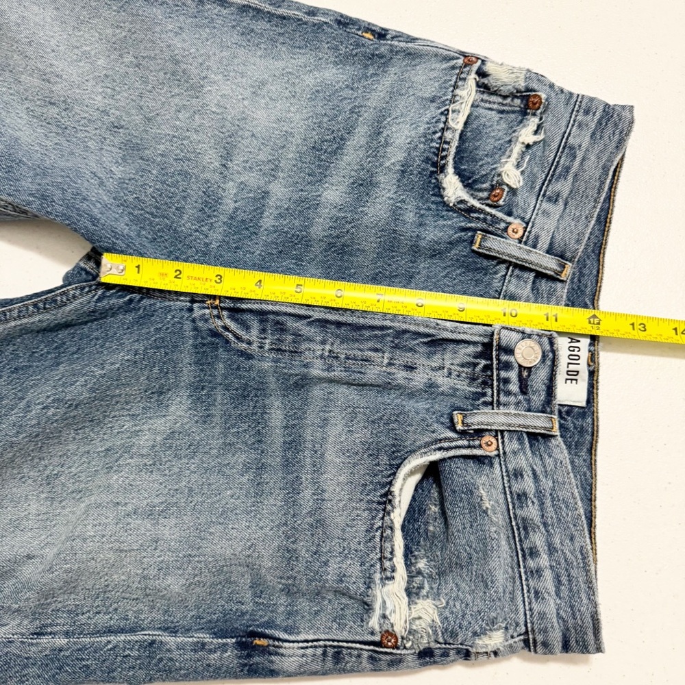 Agolde Blue Ankle & Cropped Jeans 100% Cotton - Picture 10 of 13
